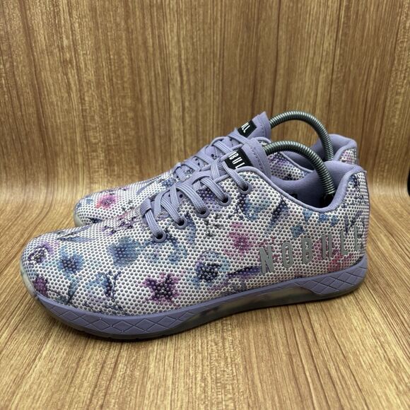 NOBULL Womens Watercolor Floral Purple Lilac Super Fabric New Insoles M 9.5 W 11 - Picture 3 of 8